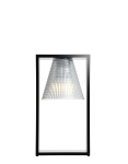 kartell prodotti illuminazione lumi da tavolo lampada da tavolo light air trasparente nero cristallo kartell 0