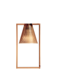 kartell prodotti illuminazione lumi da tavolo lampada da tavolo light air trasparente rosa kartell 0