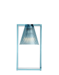 kartell prodotti illuminazione lumi da tavolo lampada da tavolo light air trasparente azzurro kartell 0